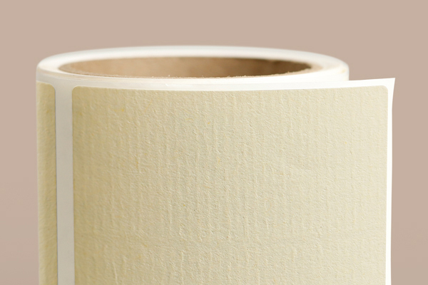 Cream Laid Textured Label
