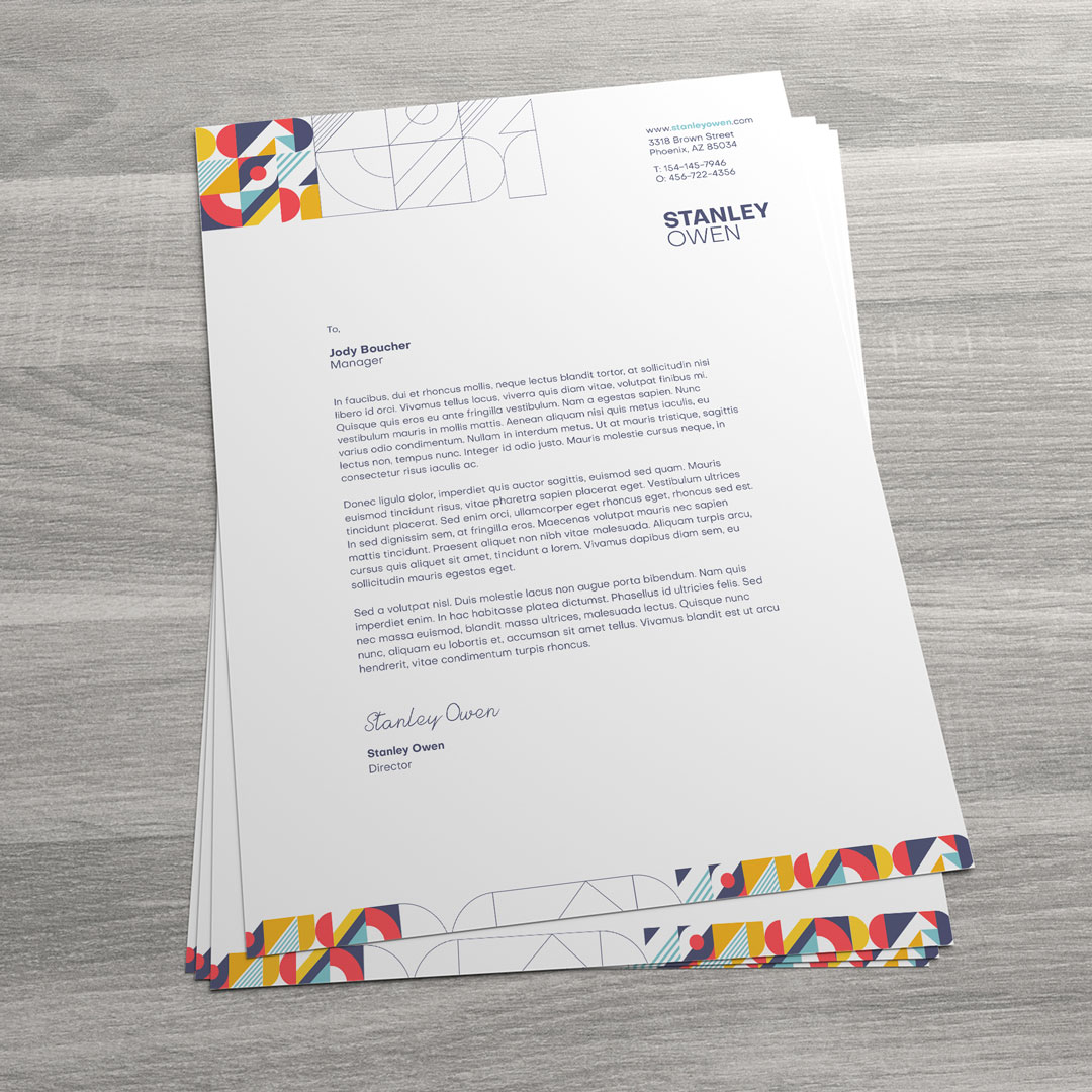 Custom Letterheads - Print Your Own Design Qty. 100 GotPrint