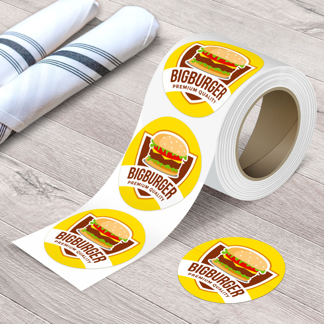 2 in Circle Roll Labels - 1000 qty