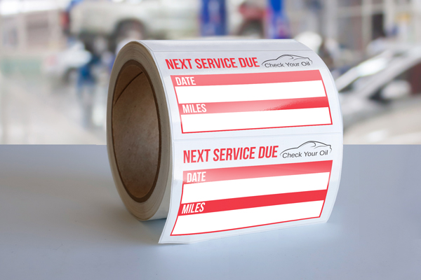 Product image: Oil Change Labels