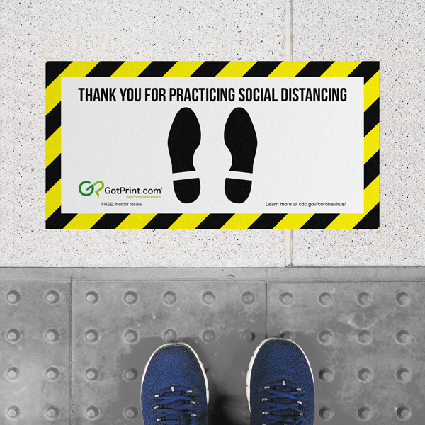 Product image: Social Distancing <br />Floor Decal