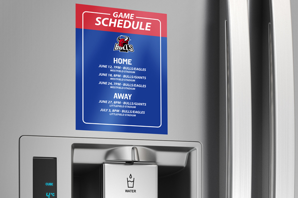 Product image: Sports Schedule Magnets