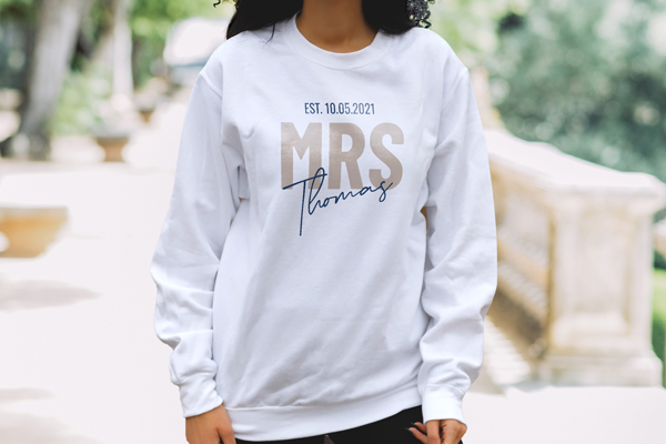 Product image: DTG White Crewnecks