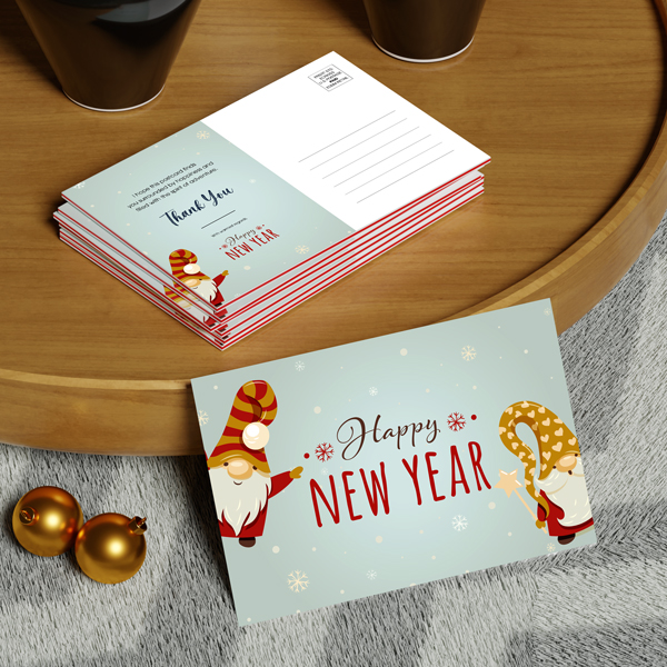 Trifecta Red Postcards