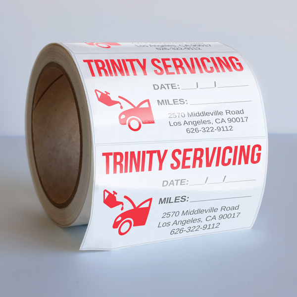Product image: Oil Change Stickers