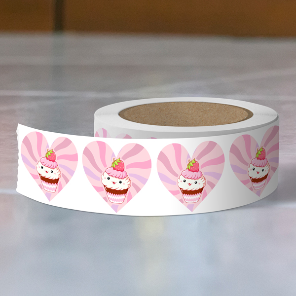 Product image: Heart Roll Labels