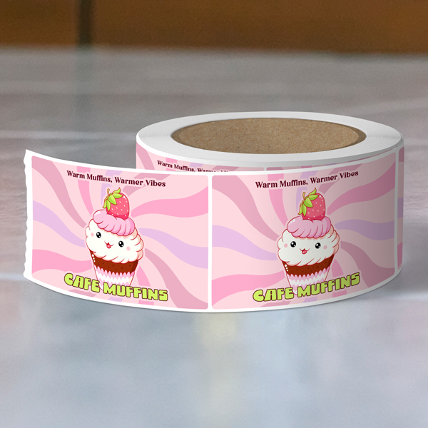 Product image: Rounded Rectangle Roll Labels