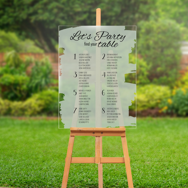 Product image: Acrylic Board Seating Charts
