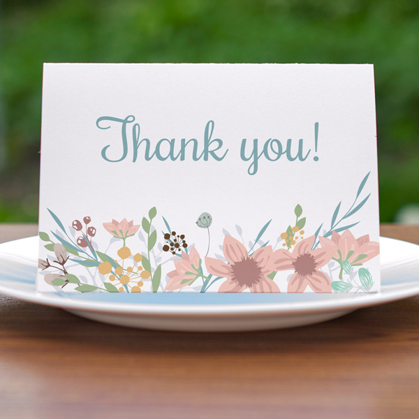 Product image: Floral Chevron Cards