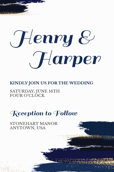 Product image: Painted Modern Wedding