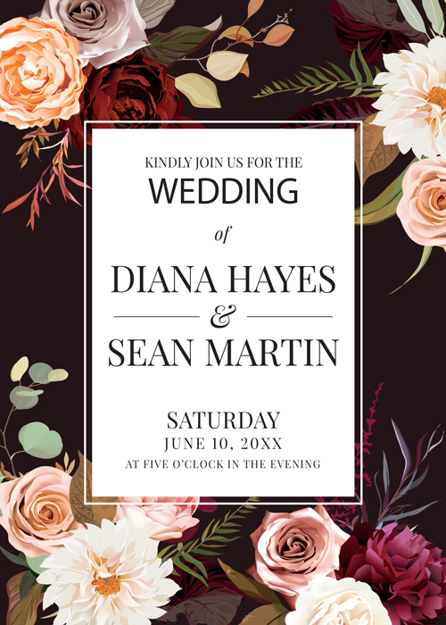 Product image: Deep Dark Florals (Wedding)