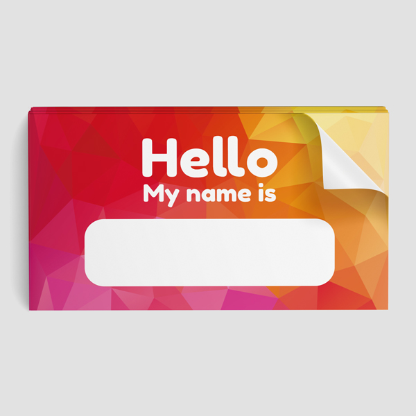 Product image: Name Badge 2" x 3.5" Stickers