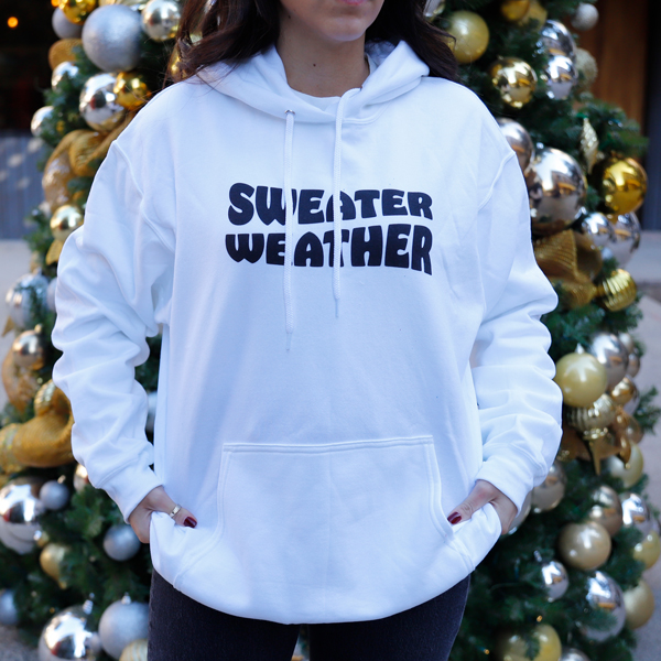 Product image: Printed White Hoodies