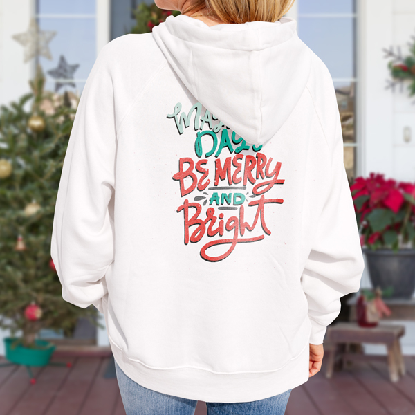 Product image: Printed White Full Zip Hoodies