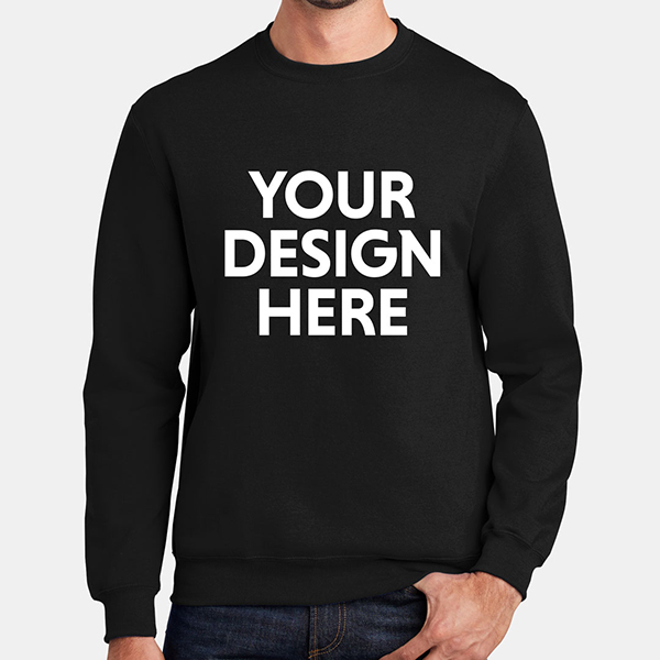 Custom Sweatshirts and Crewnecks, Black or white, Upload Your Design, High-Quality Material - GotPrint